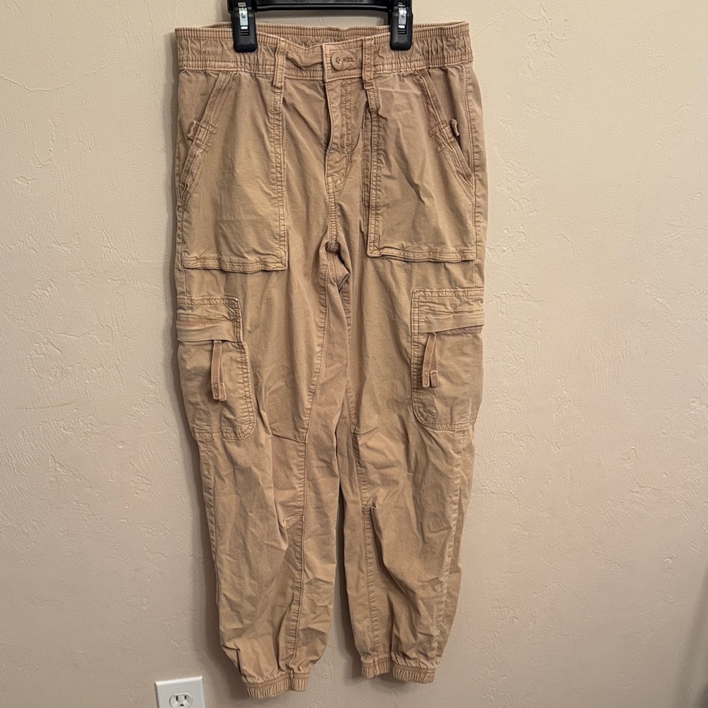 American Eagle Khaki Cargo Joggers